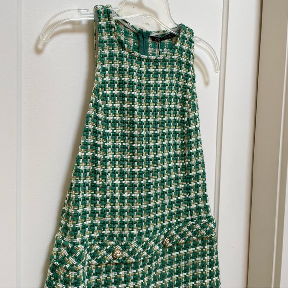 NWT Zara sleeveless textured pinafore dress - Picture 2 of 12